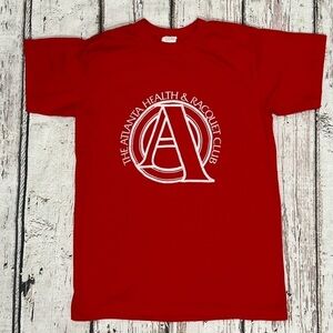 Vintage Atlantic Health Club 1983 Santa Teach Challenge Xmas Tee Tshirt
